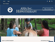Tablet Screenshot of americanhippotherapyassociation.org